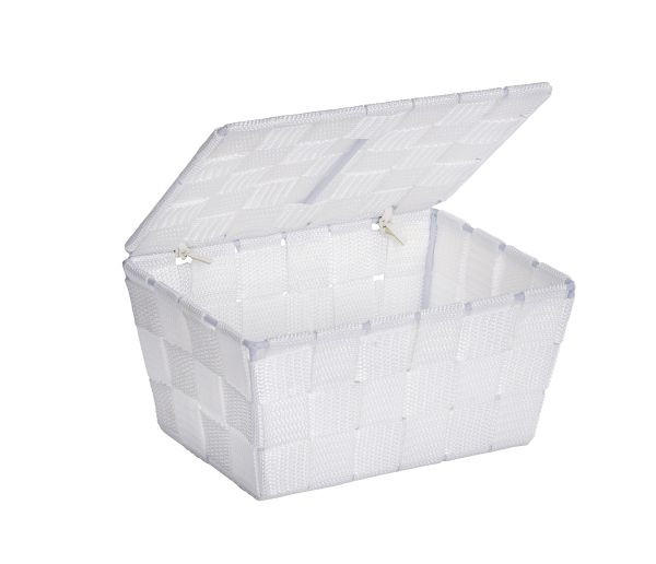 KOŠÍK biela - biela, Basics, plast (19/10/14cm)