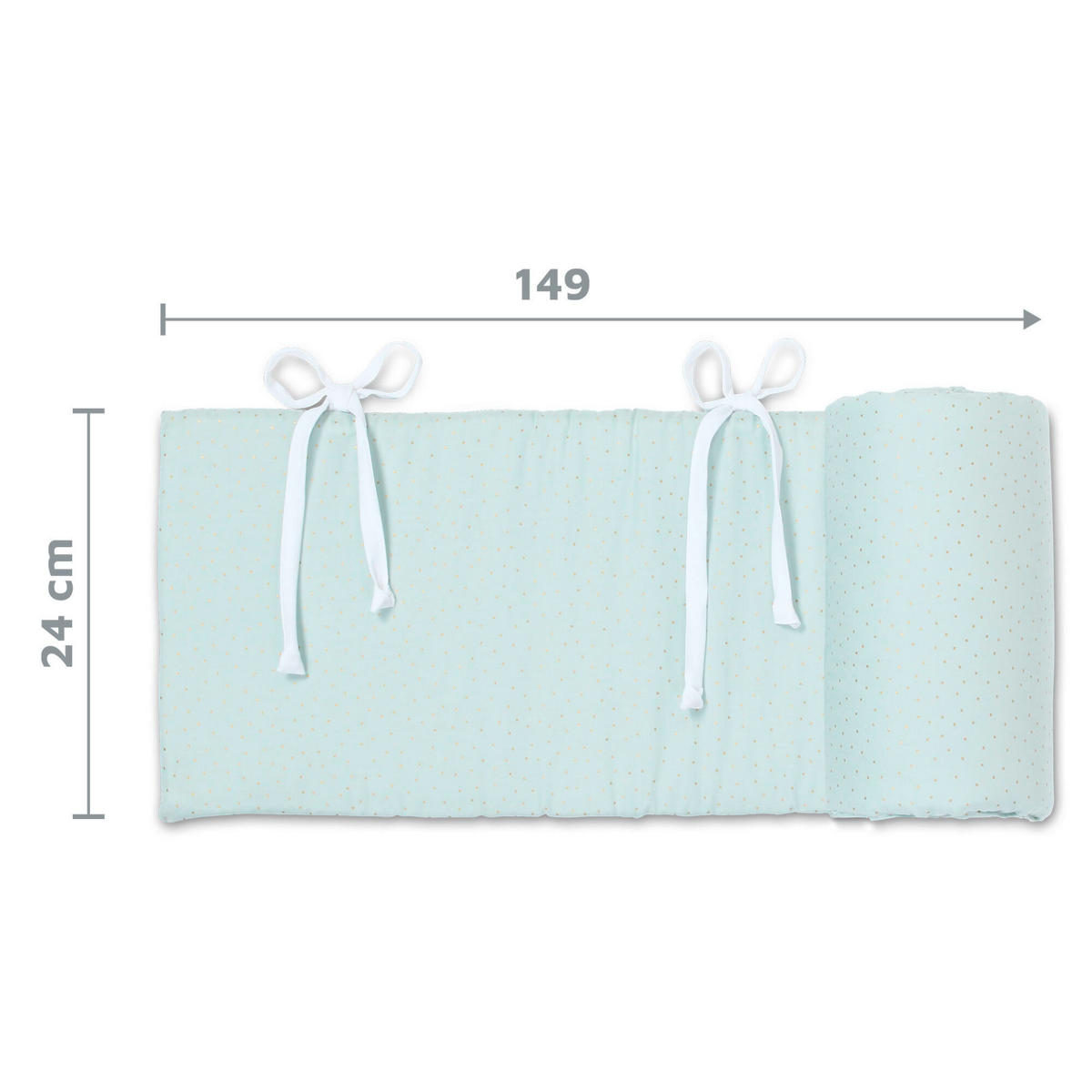 NESTCHEN   24/149 cm  - Mintgrün, Basics, Textil (24/149cm) - Babybay