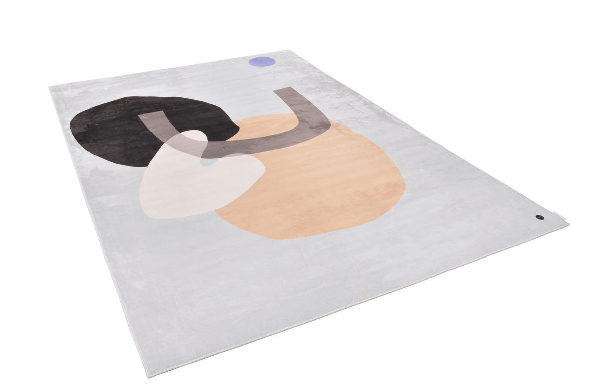 WEBTEPPICH 160/230 cm SHAPES - SIX Multicolor, Hellbraun  - Hellbraun/Multicolor, Design, Textil (160/230cm) - Tom Tailor