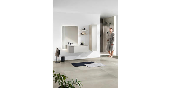 BADEZIMMER in 120 cm - Naturfarben, Design, Glas/Holzwerkstoff (120cm) - Dieter Knoll