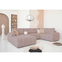 WOHNLANDSCHAFT in Rot  - Rot/Schwarz, Design, Kunststoff/Textil (184/333/213cm) - MID.YOU