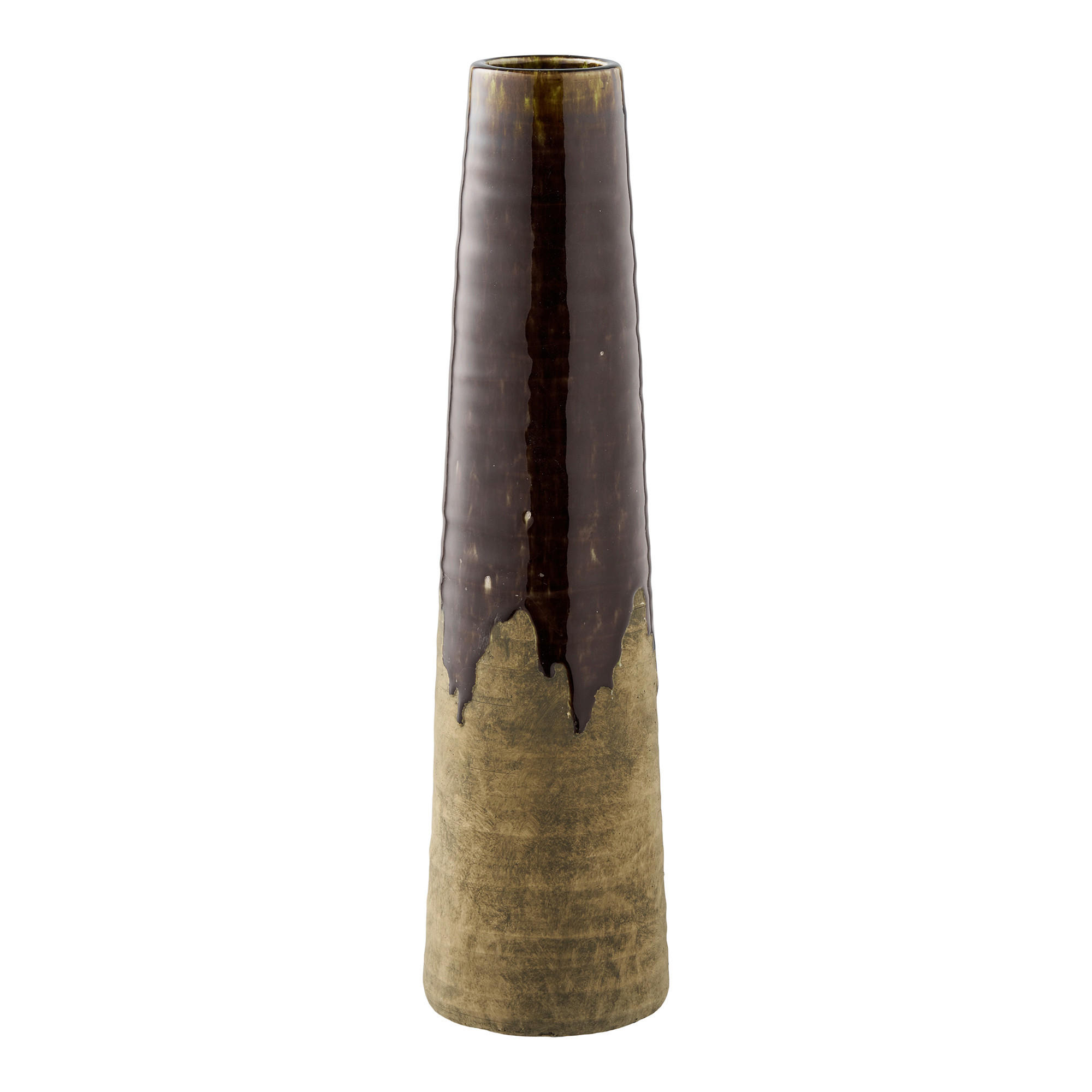 VASE Vase  - Braun, Basics, Keramik (12,5/48cm)