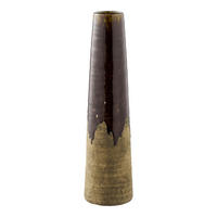 VASE Vase  - Braun, Basics, Keramik (12,5/48cm)