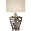 BORDSLAMPA Network 20.5/36/57 cm   - vit/kromfärg, Lifestyle, metall/textil (20.5/36/57cm)