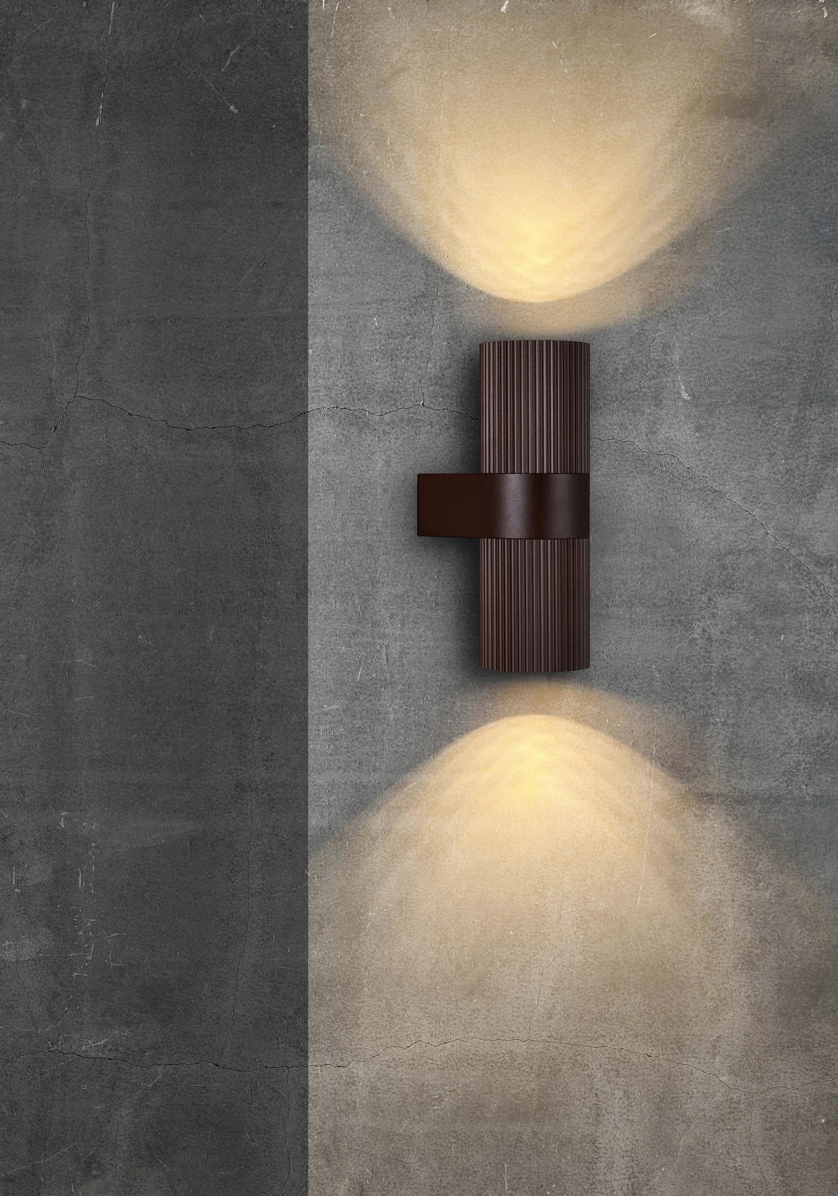 AUßENWANDLEUCHTE  14 cm  - Rostfarben, Design, Metall (14cm) - Nordlux