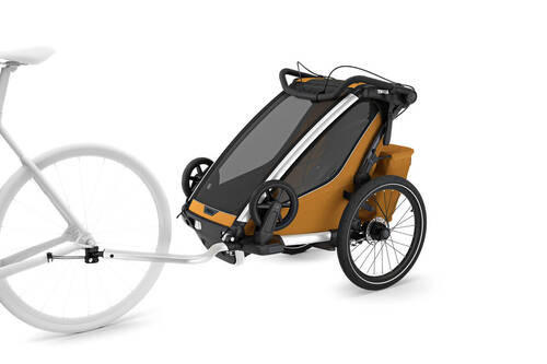 FAHRRADANHÄNGER   Chariot Sport2 sngle  - Dunkelgelb, Basics, Textil/Metall (88/37/59cm) - Thule