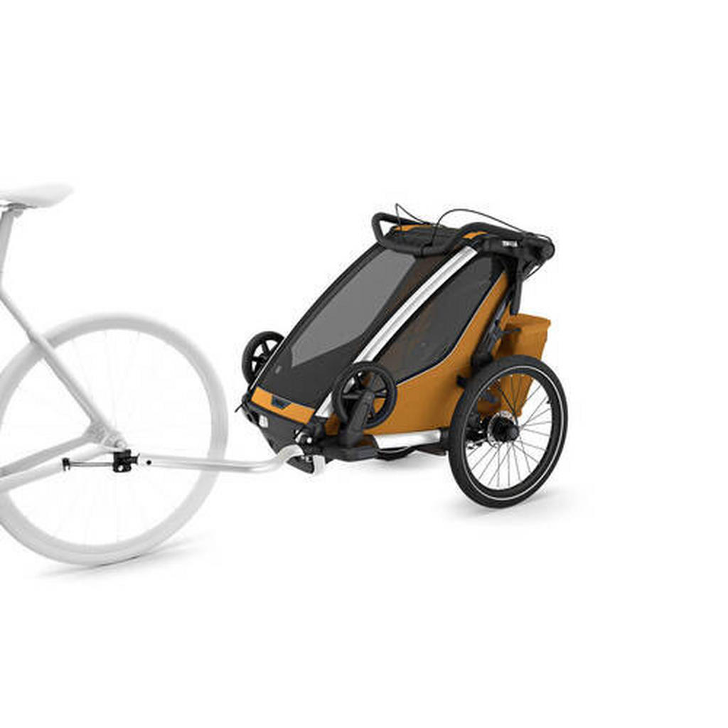 Thumbnail - Thule Fahrradanhänger Chariot Sport2 sngle, Dunkelgelb, Metall, Textil, 37x59x88 cm, Freizeit, Sport & Fitness, Fahrrada...