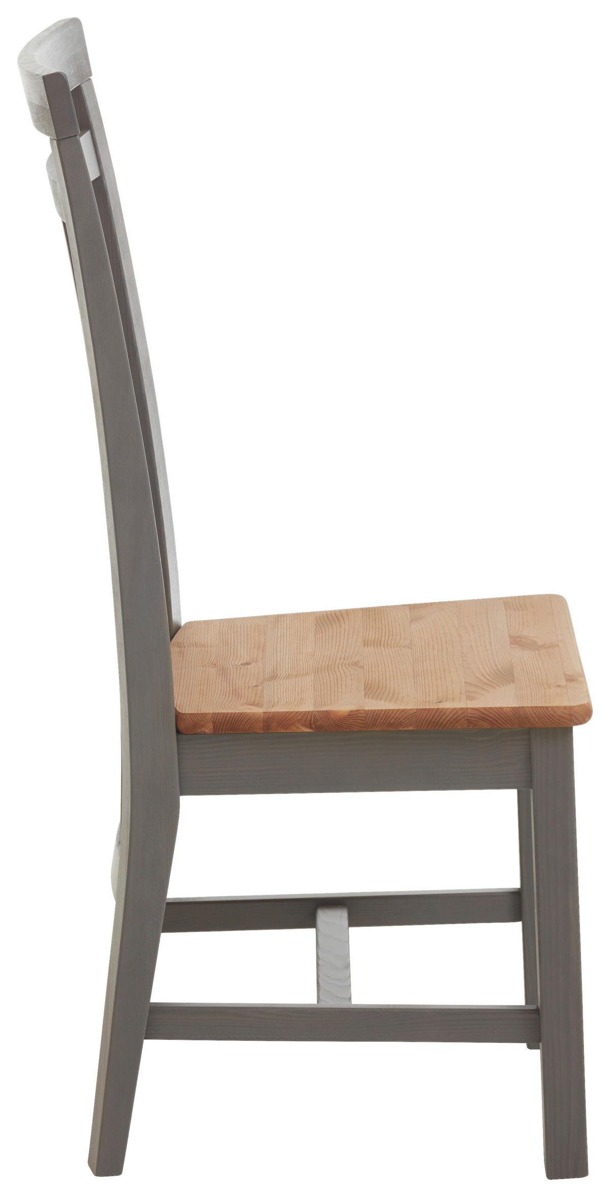STUHL Laugenfarbig, Grau Kiefer massiv  - Laugenfarbig/Grau, ROMANTIK / LANDHAUS, Holz (46/103/48cm) - Boxxx