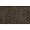 FUßMATTE 45/75 cm Dune Leaves dark brown  - Dunkelbraun, KONVENTIONELL, Kunststoff/Textil (45/75cm) - wash+dry