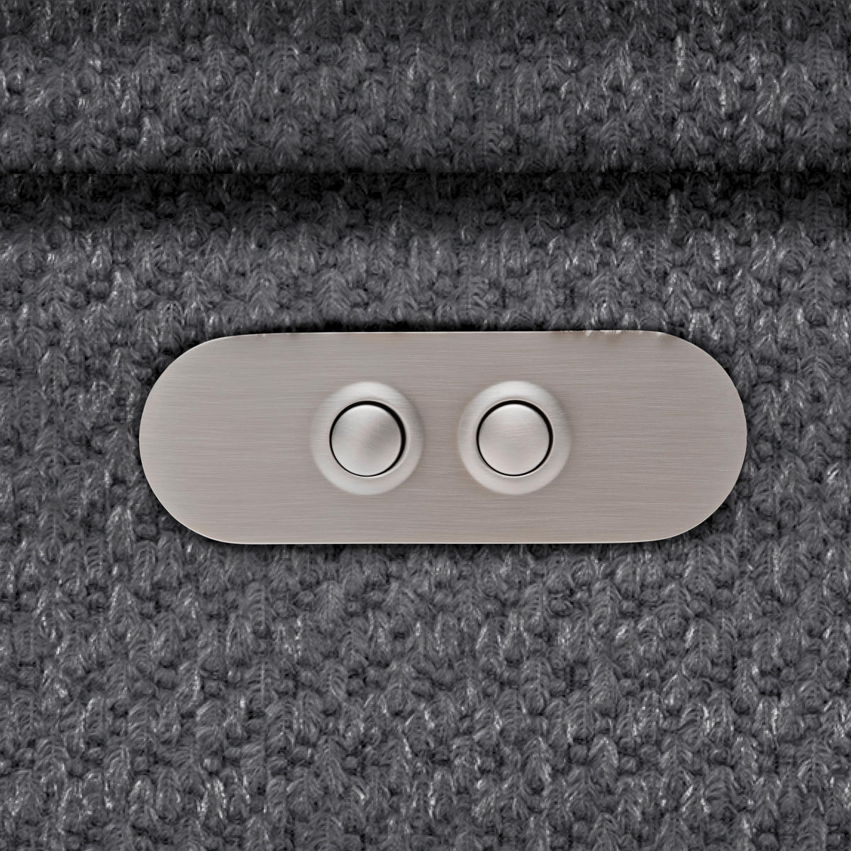 HÖRNSOFFA i chenille, vävt tyg blågrå  - blågrå/svart, Modern, textil/plast (106/283cm) - MID.YOU