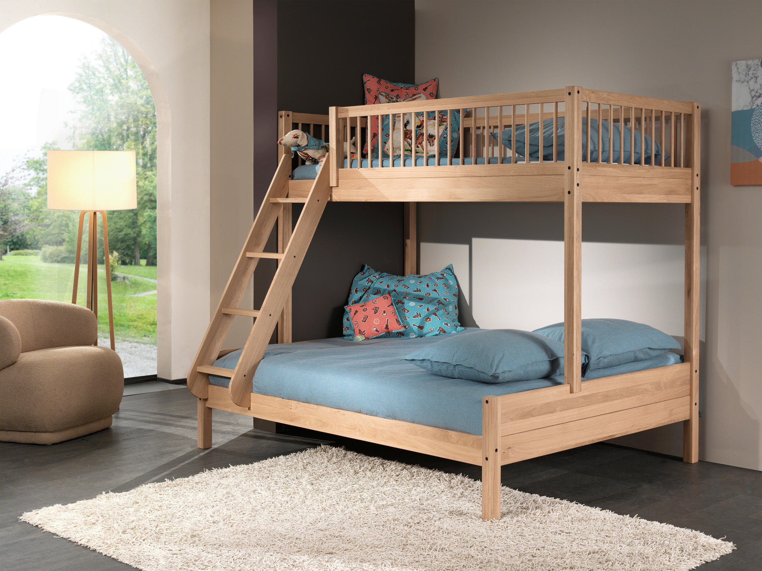 Vipack Etagenbett Eiche 90x140 cm
