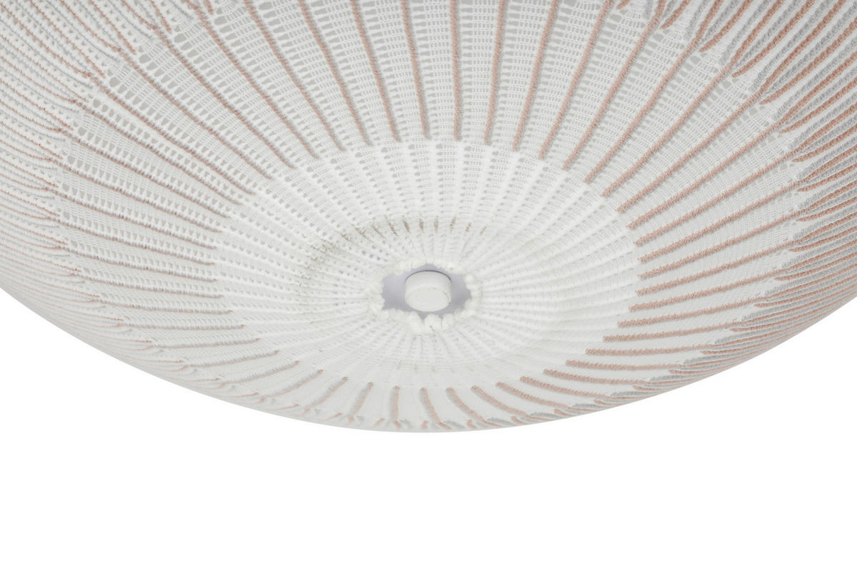 DECKENLEUCHTE 45/30 cm  - Weiß, Trend, Kunststoff/Textil (45/30cm) - Collett's Monde