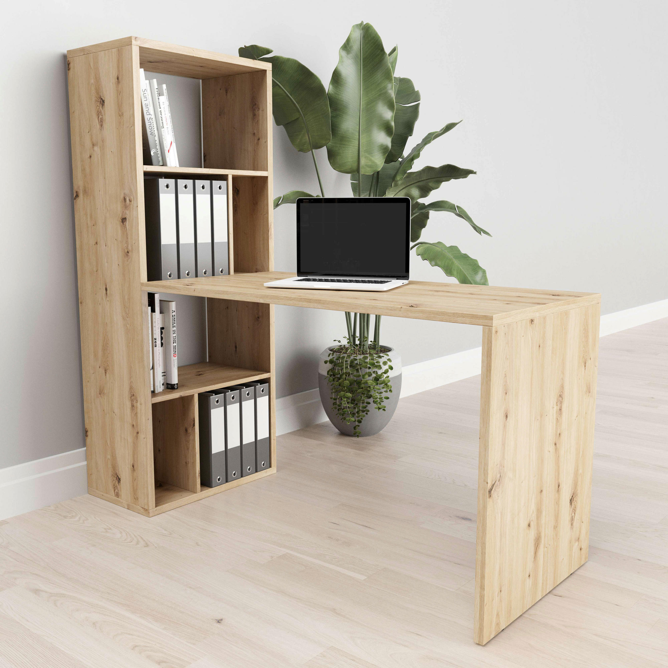 SCHREIBTISCH 120/58/75 cm  in Eichefarben  - Eichefarben, Basics, Holzwerkstoff (120/58/75cm) - MID.YOU