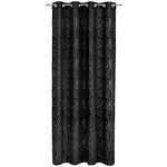 ÖSENVORHANG blickdicht  - Schwarz, Design, Textil (135/245cm) - Esposa