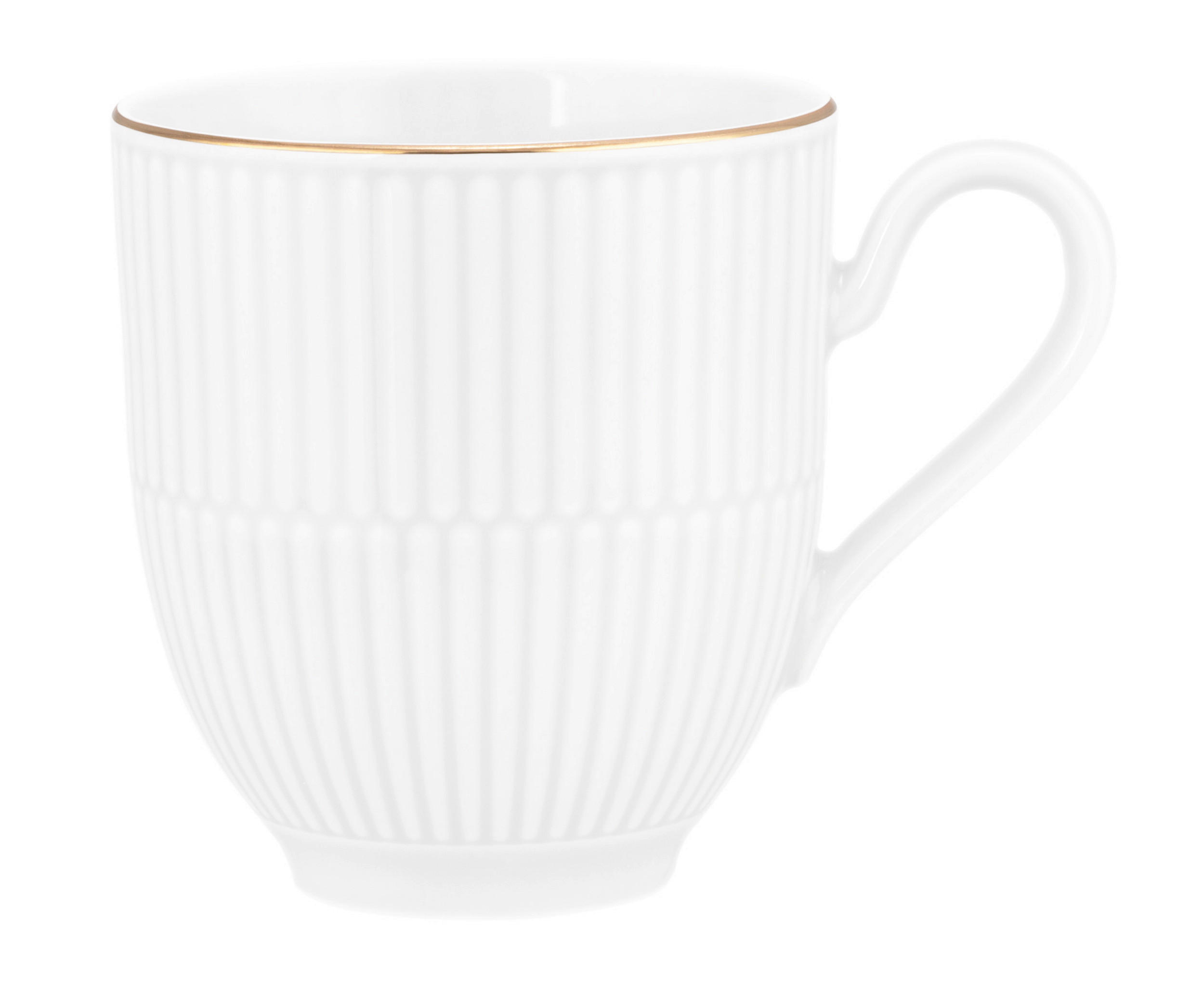 MUGG  - vit/guldfärgad, Klassisk (0,35l) - Seltmann Weiden