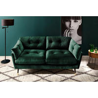 2-SITZER-SOFA JAPAN-2S SOFA in Samt Grün  - Grün, MODERN, Textil (167/84/93cm) - MID.YOU