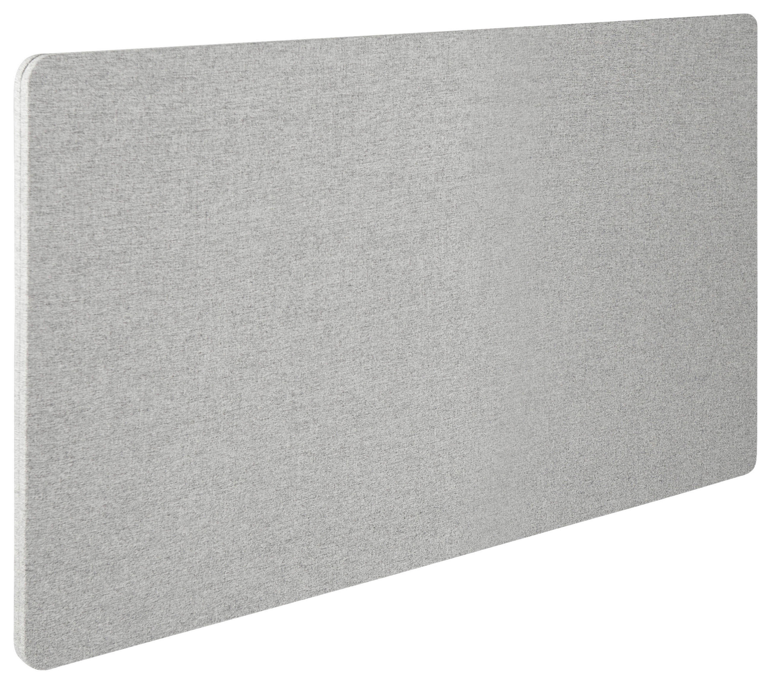 TRENNWAND Kunststoff, Textil, Metall Hellgrau  - Hellgrau, Basics, Kunststoff/Textil (120/62/2,5cm) - MID.YOU