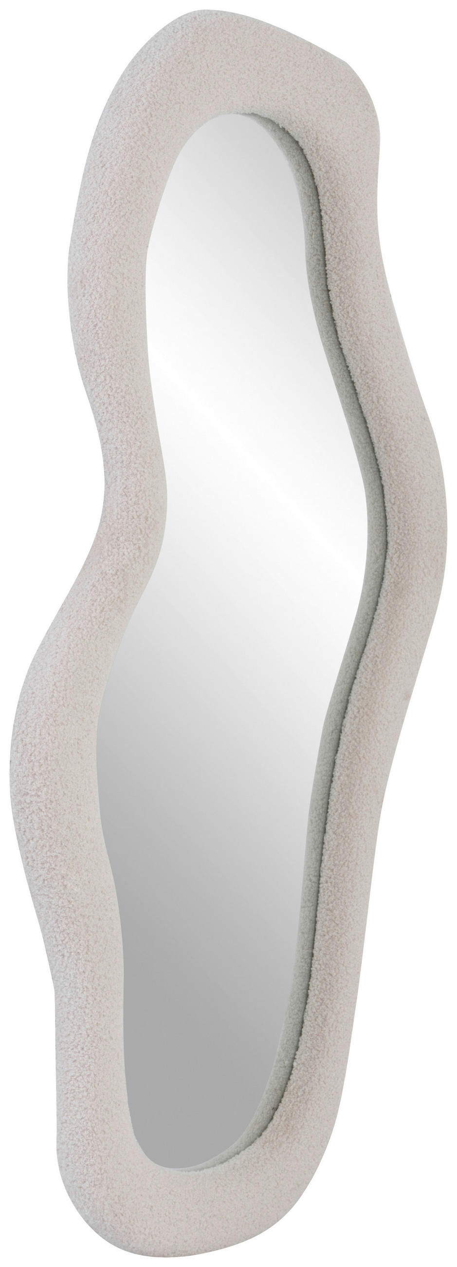 WANDSPIEGEL 70/130/3,5 cm    in Freiform  - Creme, Design, Glas/Holzwerkstoff (70/130/3,5cm) - MID.YOU