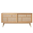 SIDEBOARD furniert Eichefarben, Naturfarben  - Eichefarben/Naturfarben, Trend, Naturmaterialien/Holzwerkstoff (180/79/45cm) - Carryhome