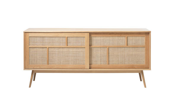 SIDEBOARD furniert Eichefarben, Naturfarben  - Eichefarben/Naturfarben, Trend, Naturmaterialien/Holzwerkstoff (180/79/45cm) - Carryhome