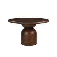 ESSTISCH 130/130/76 cm Echtholz  Holz rund Braun  - Braun, MODERN, Holz (130/130/76cm) - MID.YOU