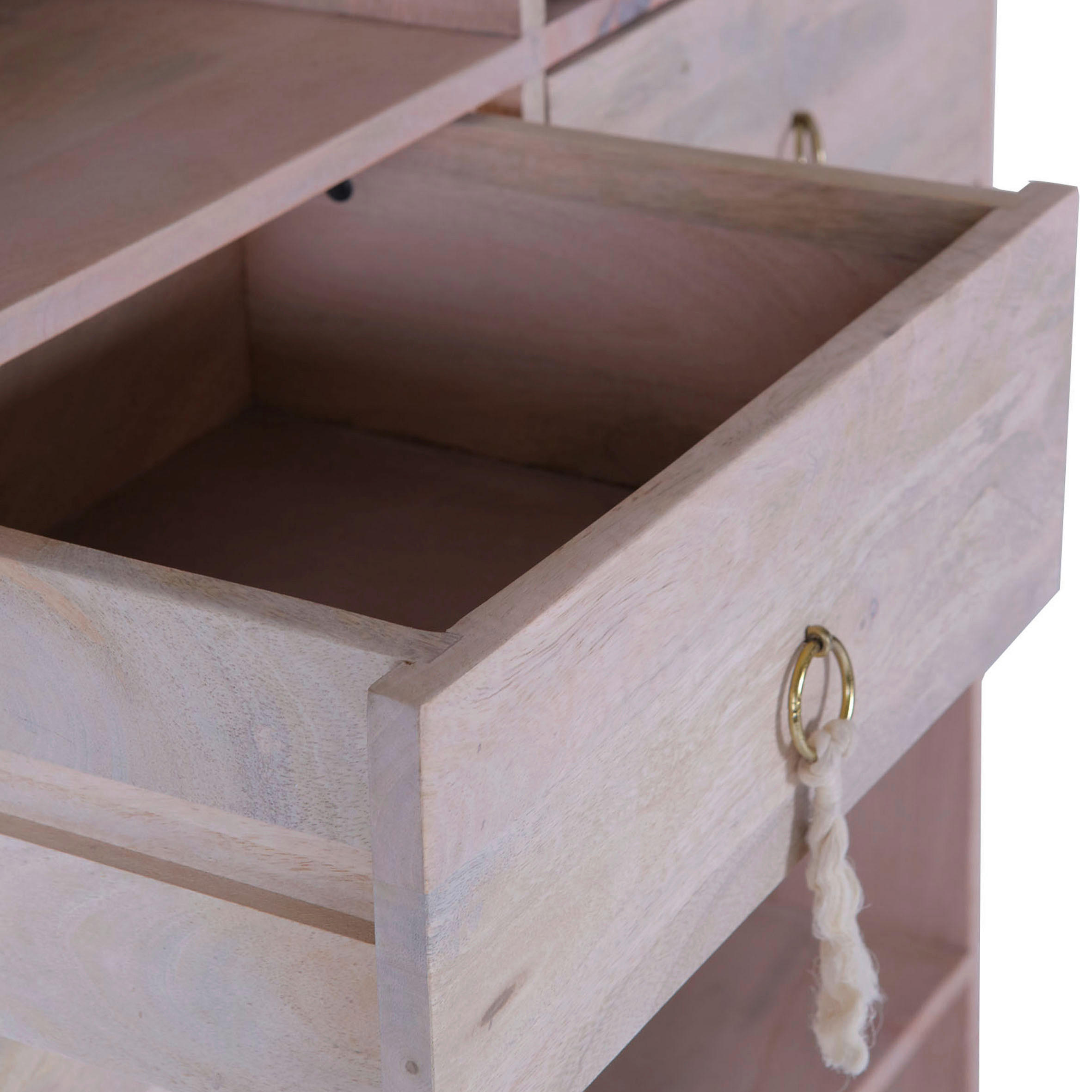 HIGHBOARD Amalfi  in 90/165/45 cm  - Anthrazit/Naturfarben, Design, Holz/Holzwerkstoff (90/165/45cm)