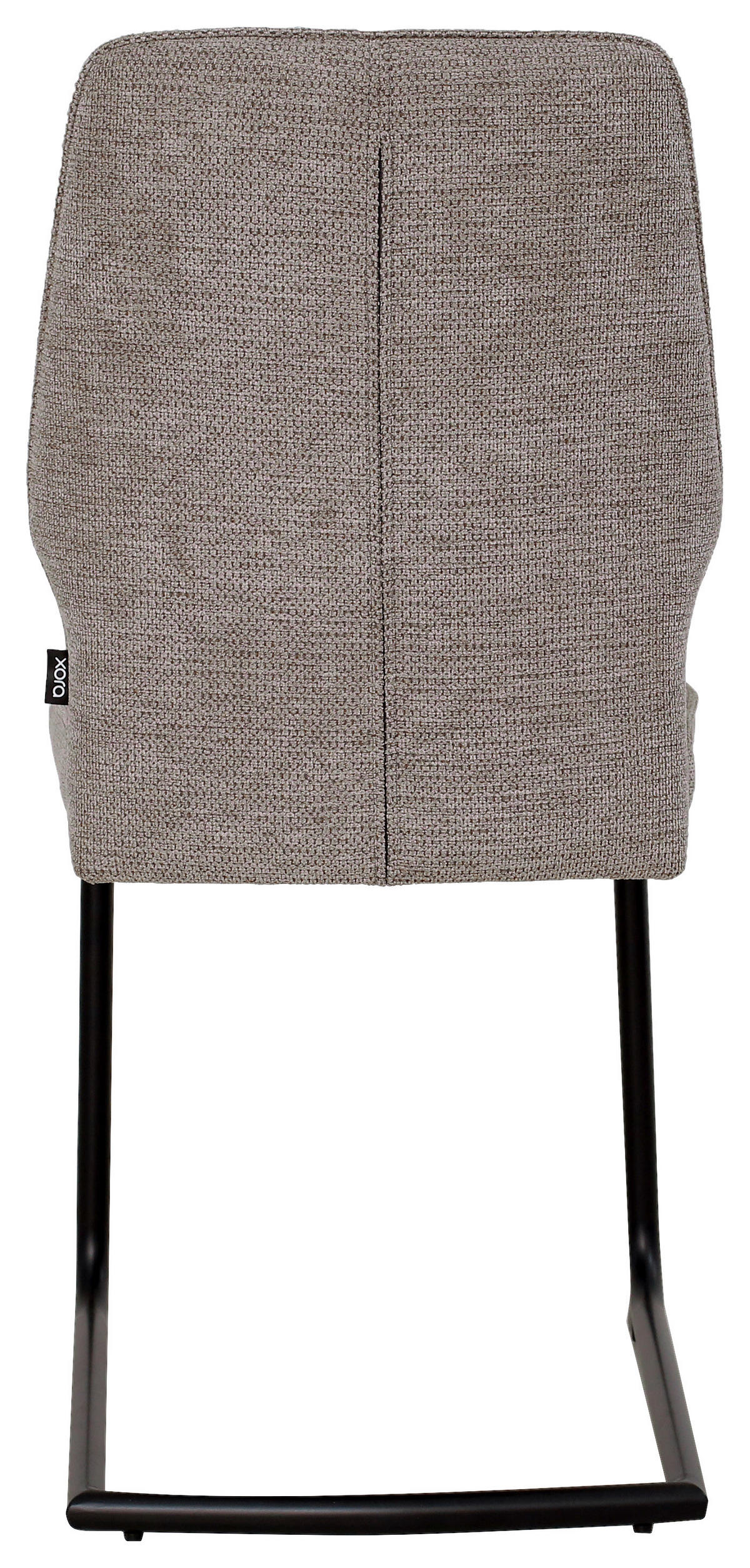 SZÁNKÓTALPAS SZÉK fém, textil taupe  - fekete/taupe, Design, textil/fém (45/91/62cm) - Xora