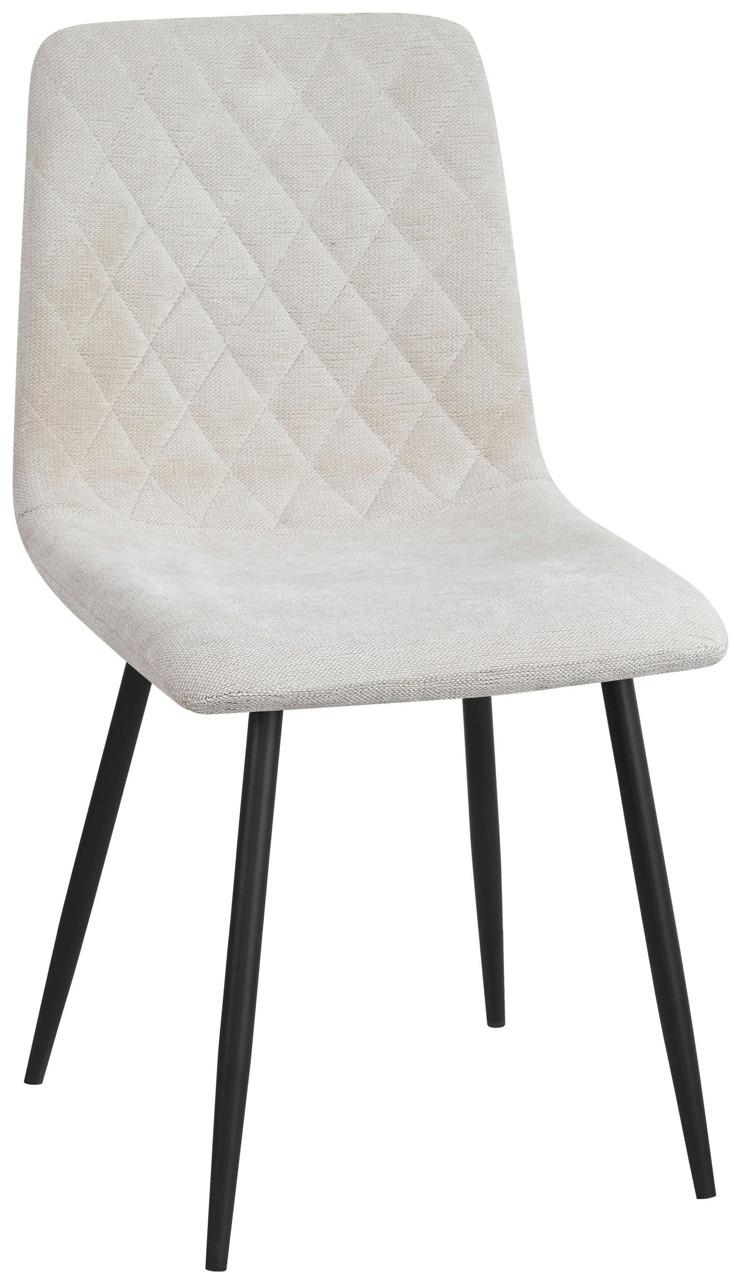 STUHL   Webstoff  - Beige/Schwarz, Design, Textil/Metall (45/87/55cm) - Ti'me