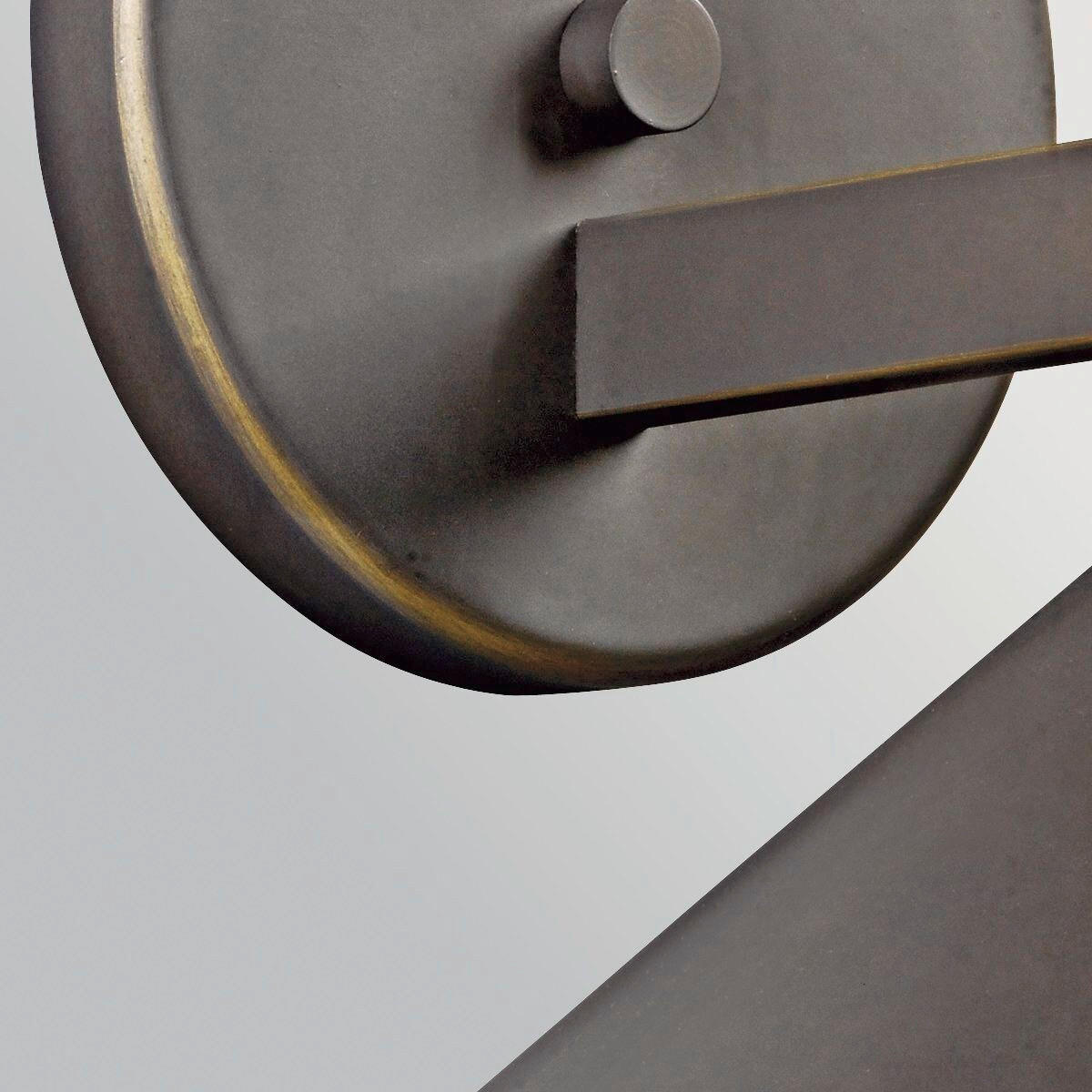 LED-WANDLEUCHTE Kichler 19,1/20,3/23,5 cm  - Bronzefarben, Design, Metall (19,1/20,3/23,5cm) - Elstead Lighting