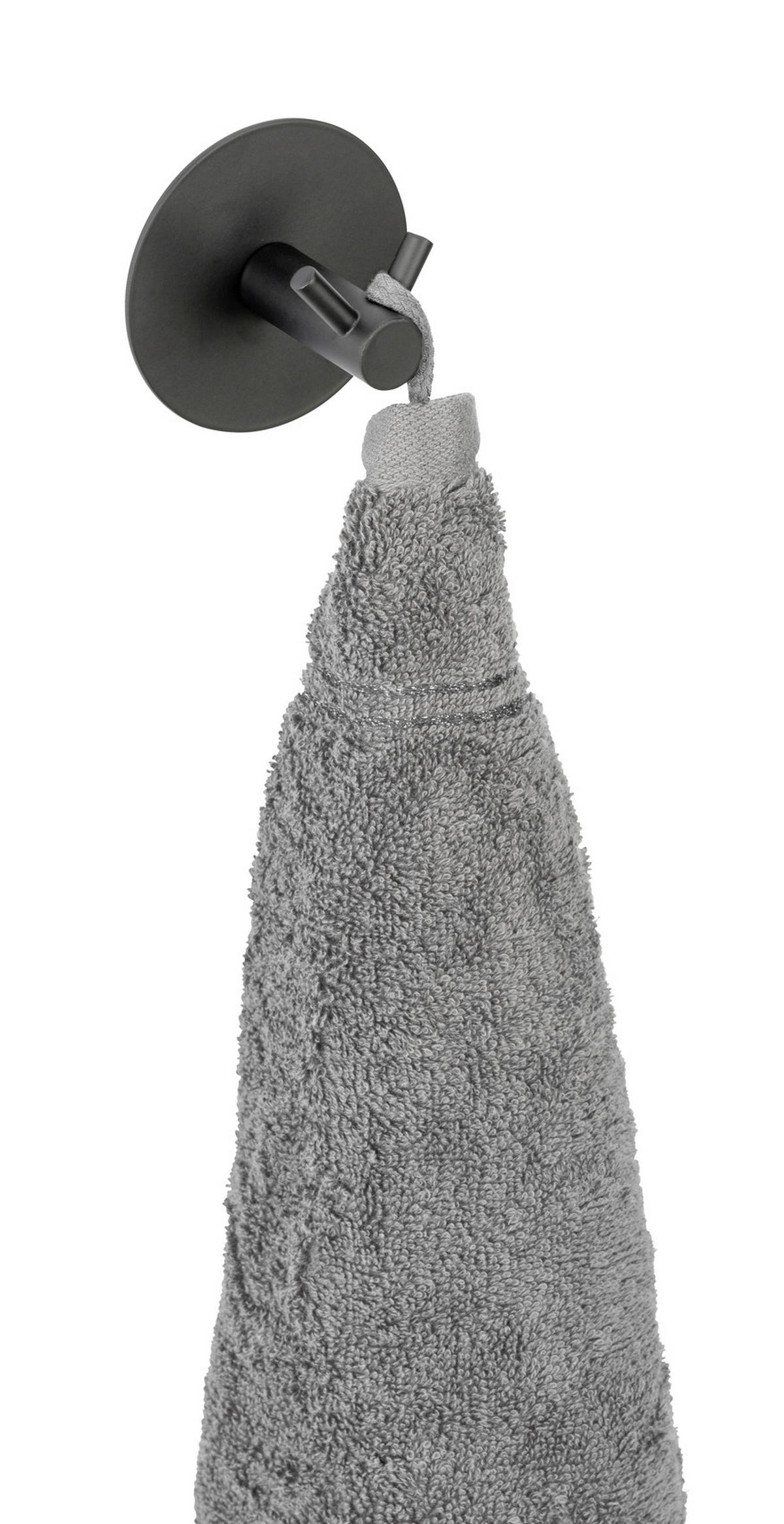 HAKEN  in Schwarz  - Schwarz, KONVENTIONELL, Metall (7/7/5cm) - Schöner Wohnen