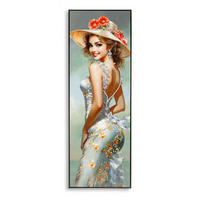 LEINWANDBILD Frauen  - Schwarz, Basics, Holz/Kunststoff (52/152/4.5cm)