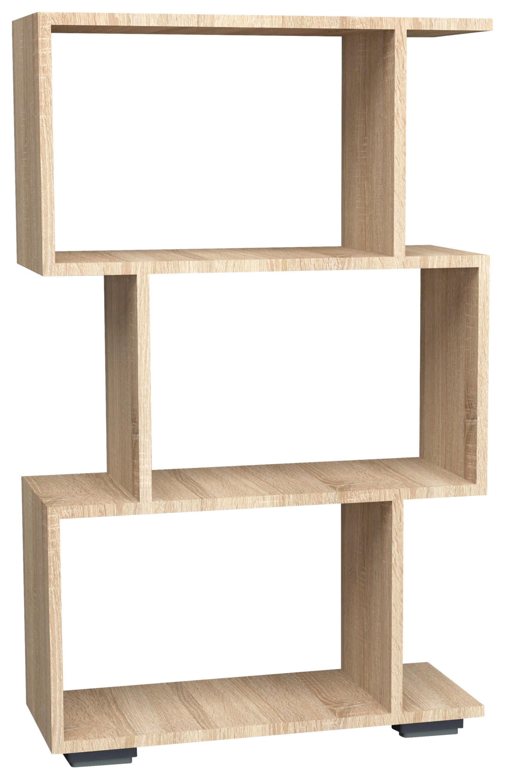 REGAL Sonoma Eiche  - Silberfarben/Sonoma Eiche, Design, Holzwerkstoff/Kunststoff (60/97/24cm) - MID.YOU