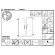 TÜRENSET 75,5/102,1/1,6 cm   - Eichefarben/Silberfarben, KONVENTIONELL, Holzwerkstoff/Metall (75,5/102,1/1,6cm) - Voleo