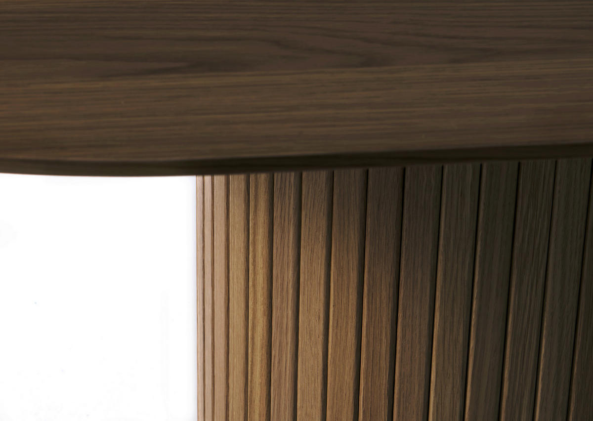 ESSTISCH furniert oval Eichefarben  - Eichefarben, Trend, Holzwerkstoff (180/95/75cm) - home24