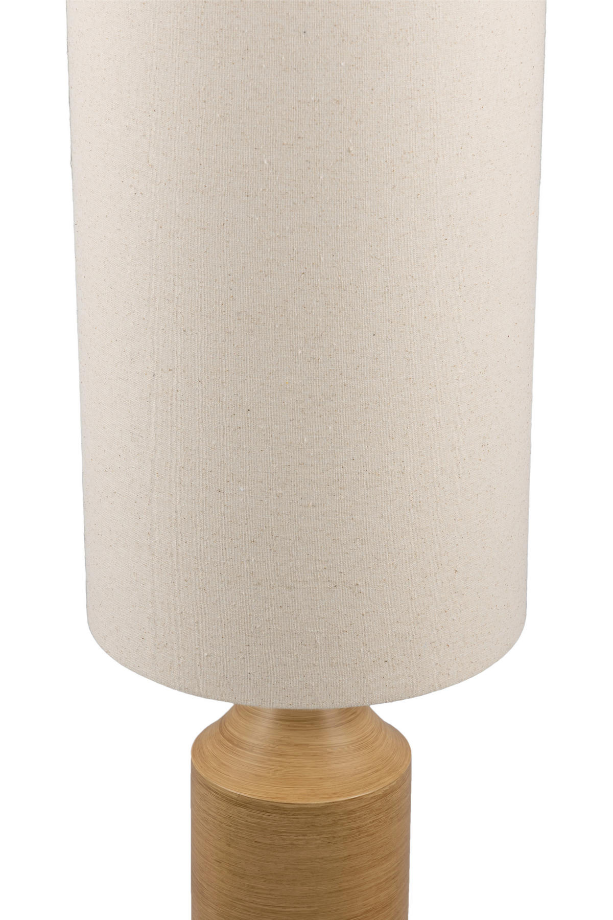 STEHLEUCHTE 27/140 cm    - Eschefarben/Weiß, Design, Textil/Metall (27/140cm) - Collet's Monde