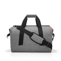 REISETASCHE Allrounder L twist silver  - Grau, KONVENTIONELL, Textil (48/39,5/29cm) - Reisenthel