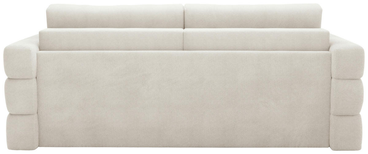 SCHLAFSOFA TERAZZO in Webstoff Beige  - Beige/Schwarz, Design, Kunststoff/Textil (254/93/167cm) - Livetastic