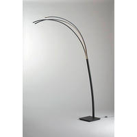 LED-STEHLEUCHTE - Anthrazit, Basics, Metall (175/208cm) - BOPP