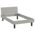 BETT 120/200 cm,  in Grau,  - Schwarz/Grau, Design (120/200cm) - Xora