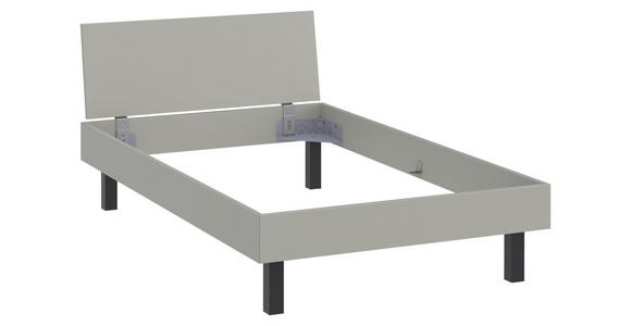 BETT 120/200 cm,  in Grau,  - Schwarz/Grau, Design (120/200cm) - Xora