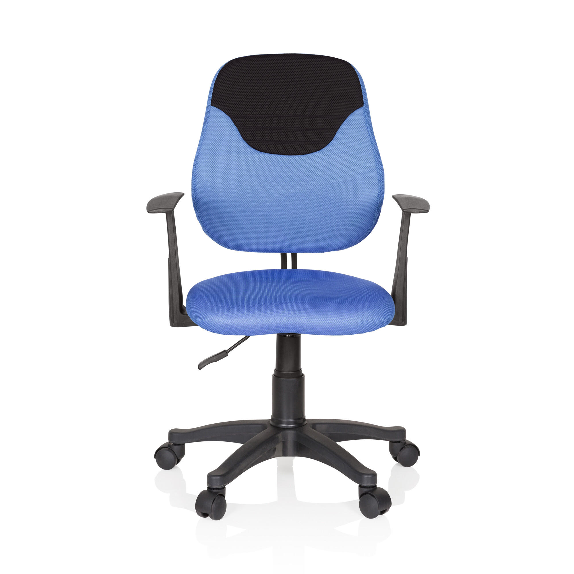 OTOČNÁ ŽIDLE PRO MLADÉ, modrá, černá - modrá/černá, Basics, plast (56/89-99/50cm) - MID.YOU