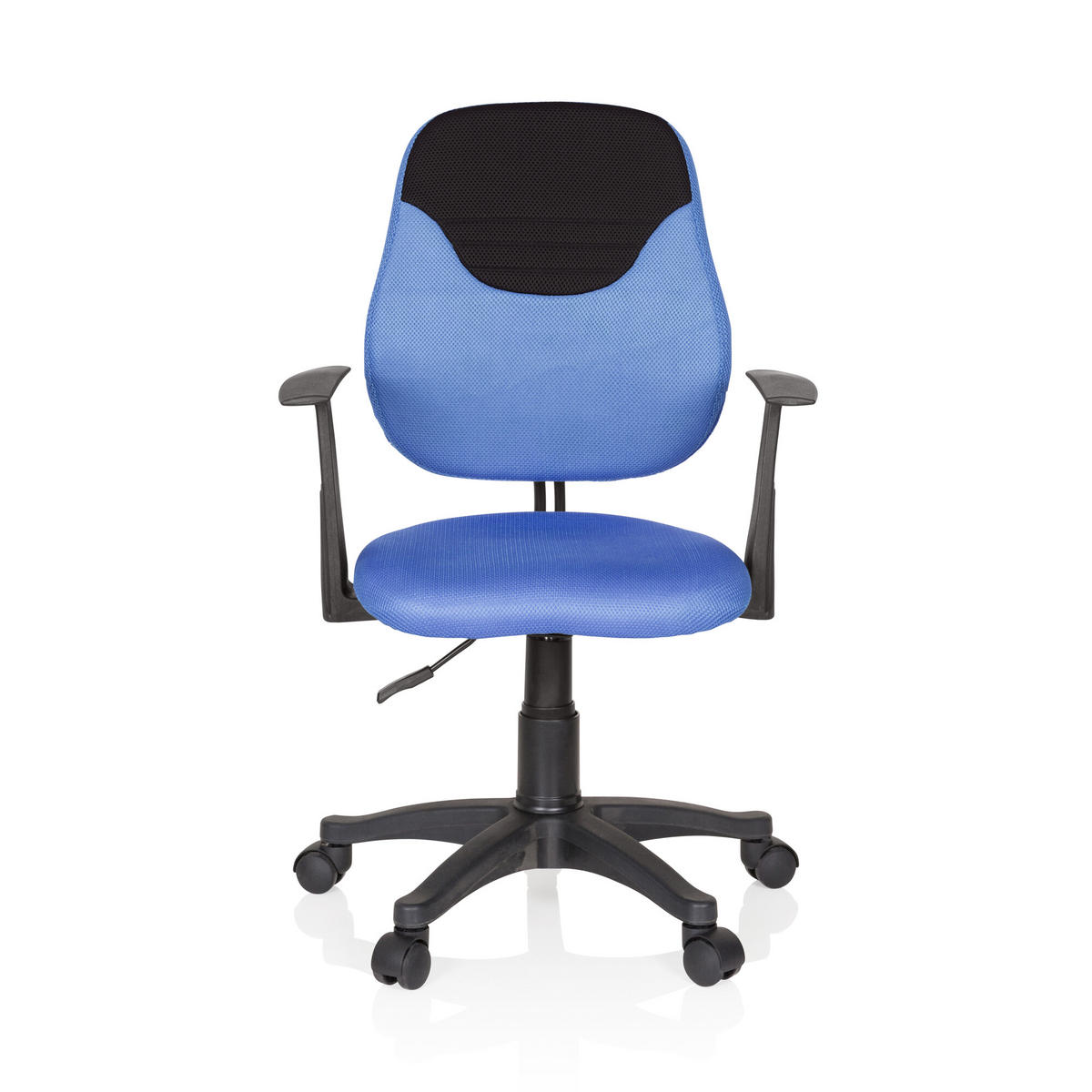 OTOČNÁ ŽIDLE PRO MLÁDEŽ, modrá, černá - modrá/černá, Basics, plast (56/89-99/50cm) - MID.YOU