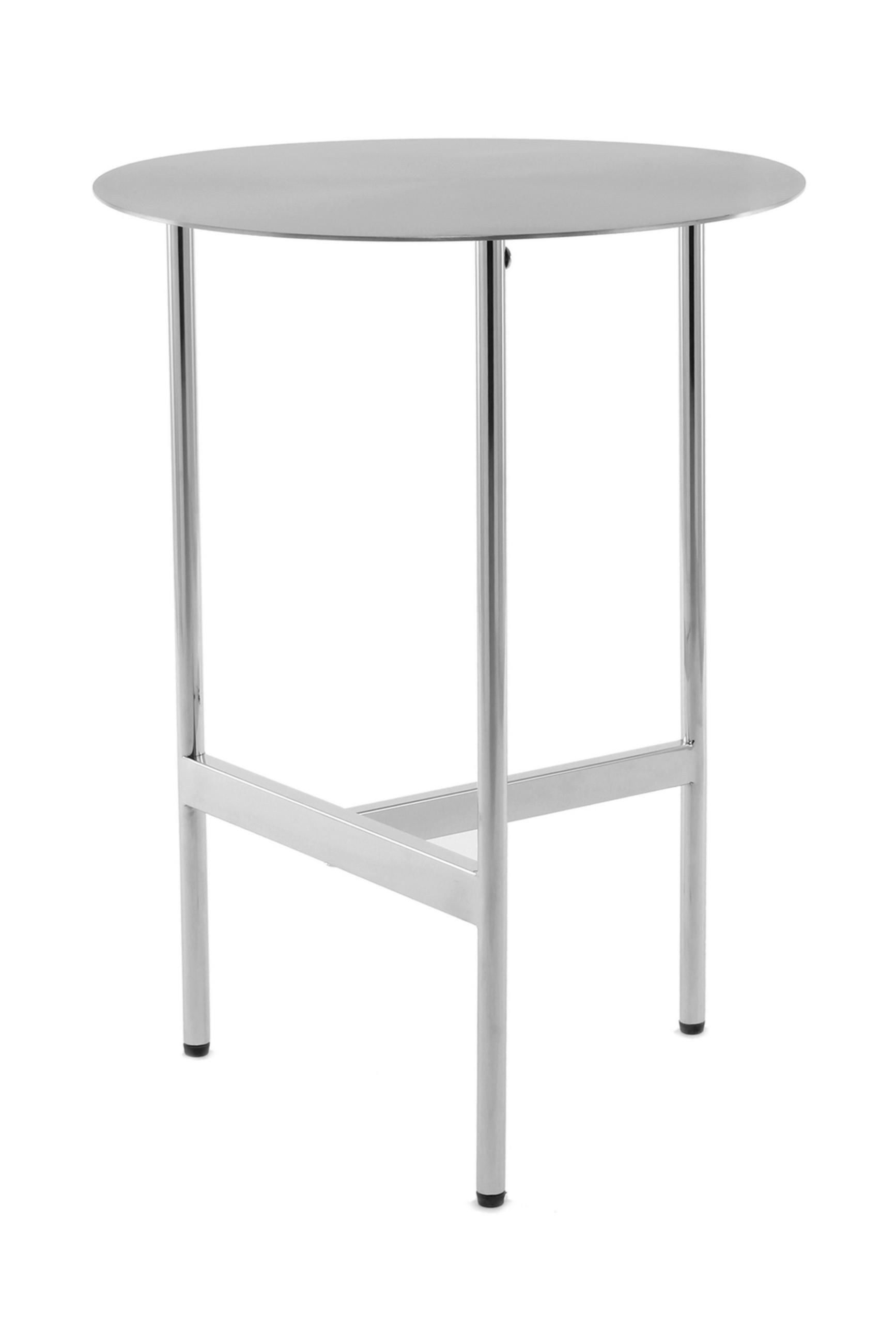 ODKLÁDACÍ STOLEK, barvy nerez oceli - barvy nerez oceli, Design, kov (40/54cm) - MID.YOU