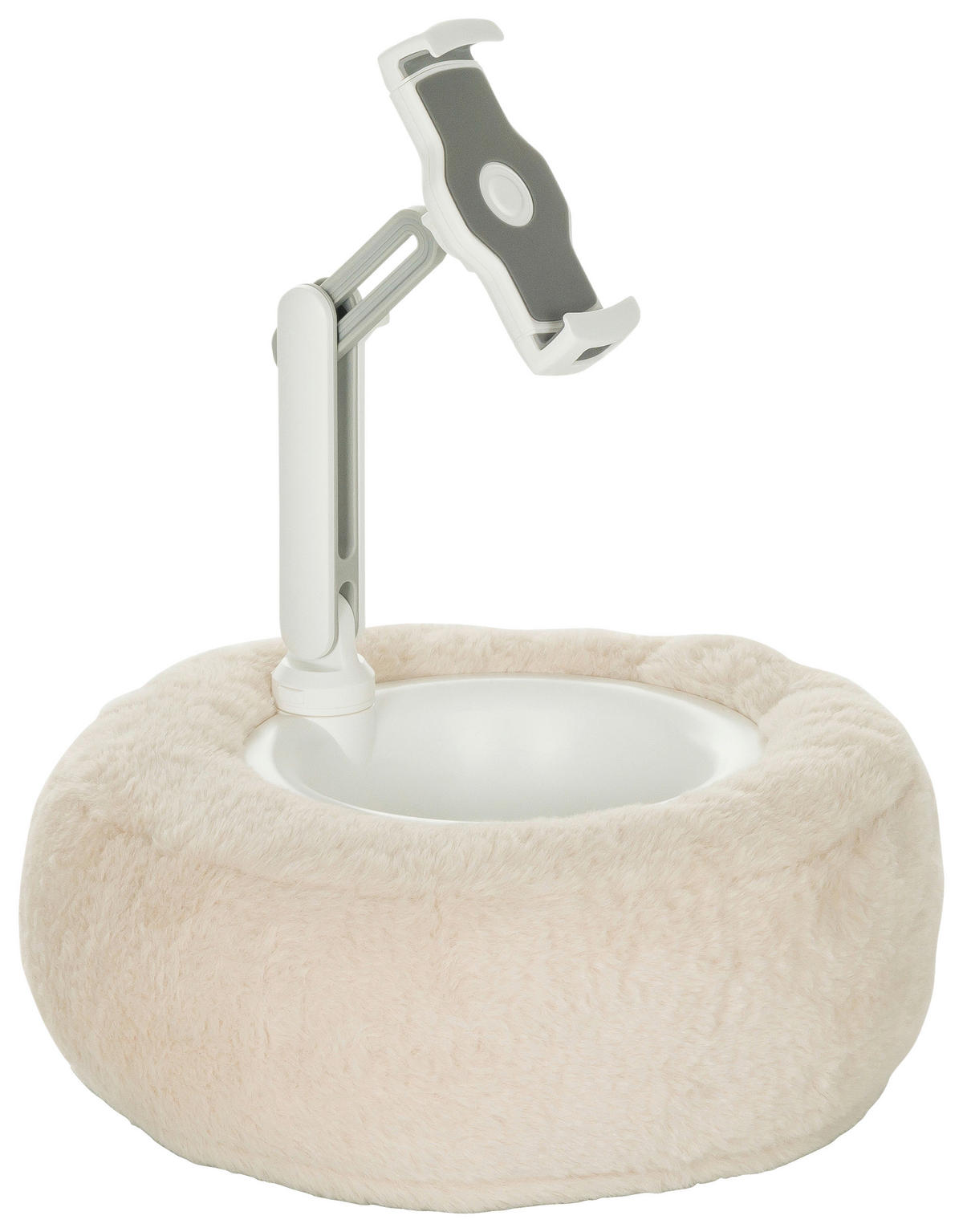 TABLETHALTERUNG - Beige/Weiß, Basics, Kunststoff/Textil (30/30-36/30cm) - MID.YOU