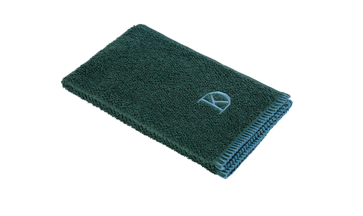 RUČNÍK PRO HOSTY, 30/50 cm, tmavě zelená - tmavě zelená, Konvenční, textil (30/50cm) - Dieter Knoll