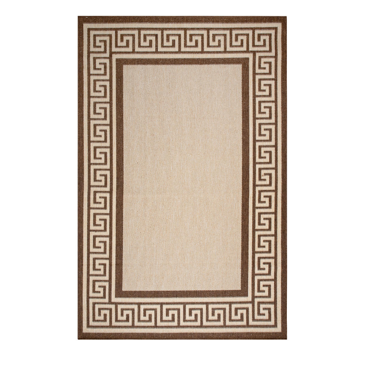 OUTDOORTEPPICH 80/150 cm Braun, Creme  - Creme/Braun, Design, Kunststoff (80/150cm) - Novel