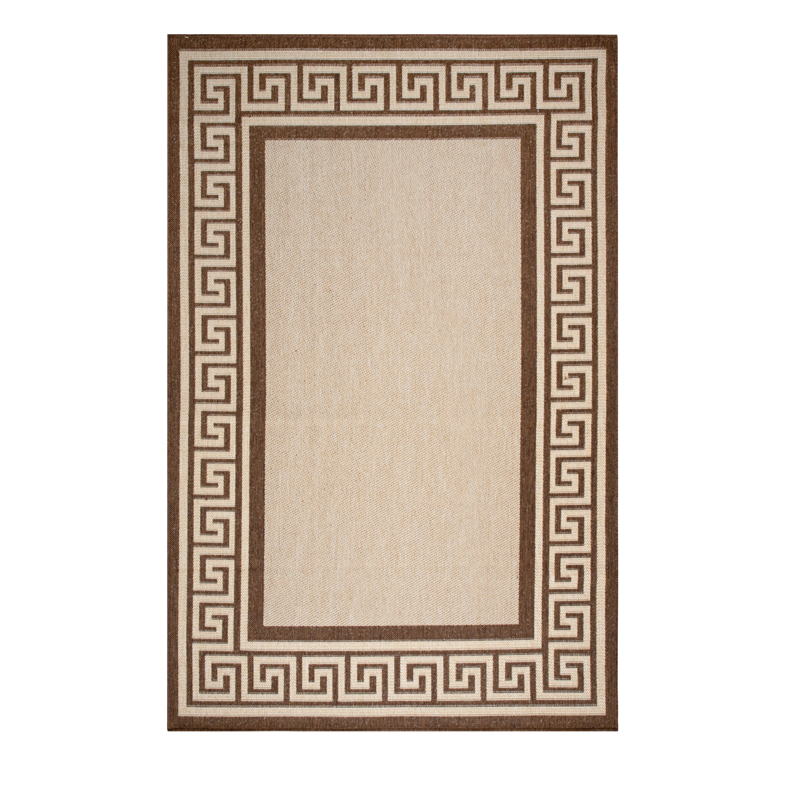 Novel Outdoorteppich Braun, Creme 80x150 cm