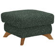 HOCKER Bouclé Grün - Eichefarben/Grün, MODERN, Holz/Textil (65/47/65cm) - Valnatura