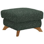 HOCKER Bouclé Grün  - Eichefarben/Grün, MODERN, Holz/Textil (65/47/65cm) - Valnatura