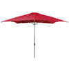 SONNENSCHIRM 300X300 cm Rot  - Silberfarben/Rot, Basics, Textil/Metall (300/300cm) - Doppler